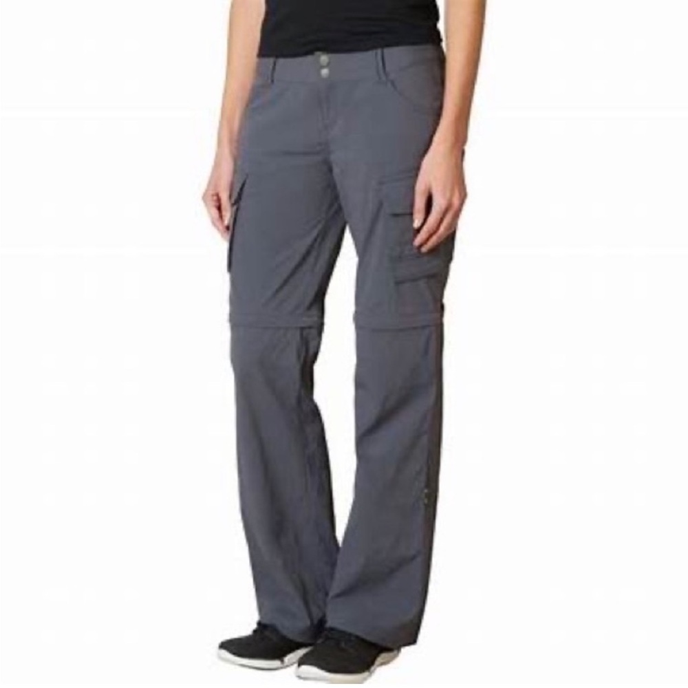 Prana Convertible Cargo Pants Gray Blue Women’s Size 4